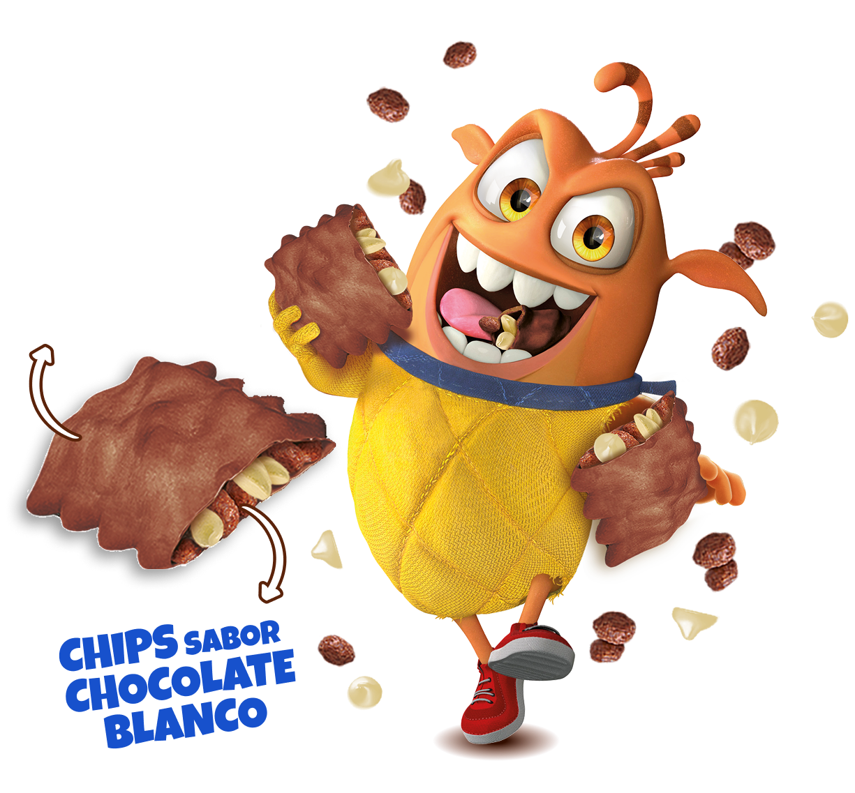 Fleky comiendo un montón de Flakes Duo